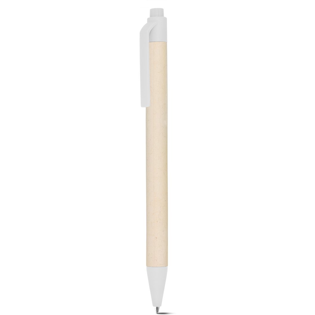 Penna a sfera in cartone riciclato del latte e pla