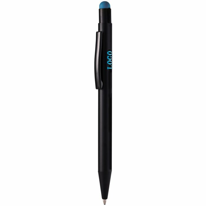 Penna a sfera soft touch in alluminio con touch screen