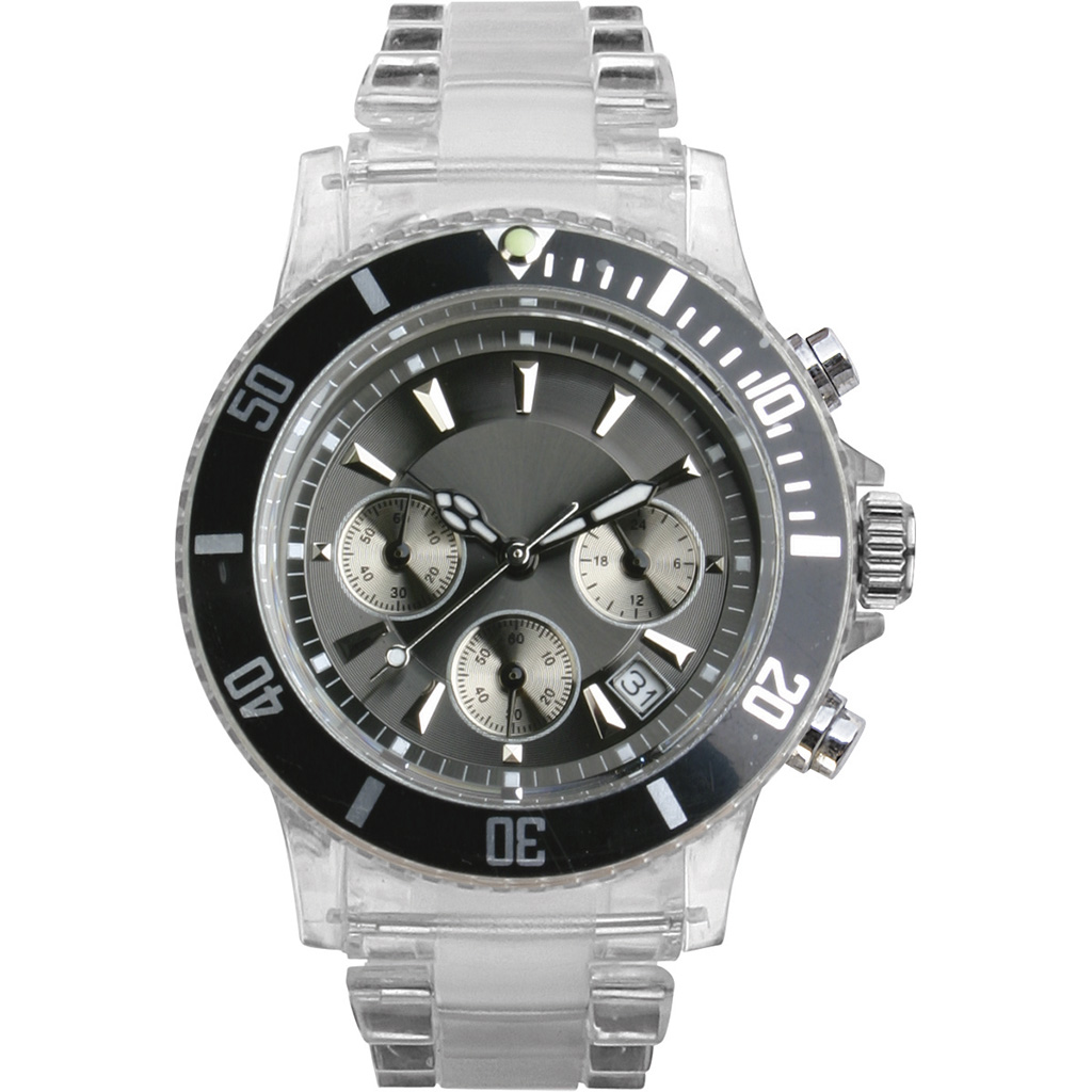 Orologio cronografo personalizzabile in policarbonato