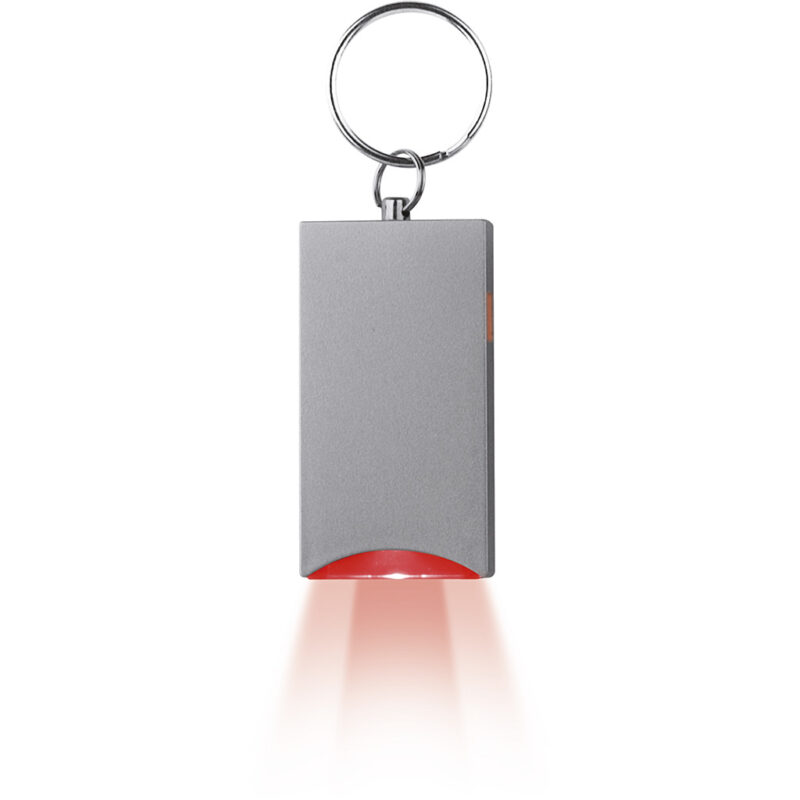 Portachiavi con luce led in plastica e metallo