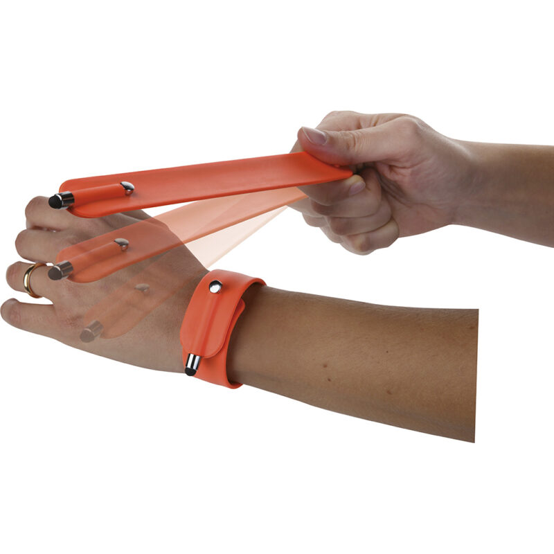 Bracciale autoavvolgente con touch screen in metallo e silicone