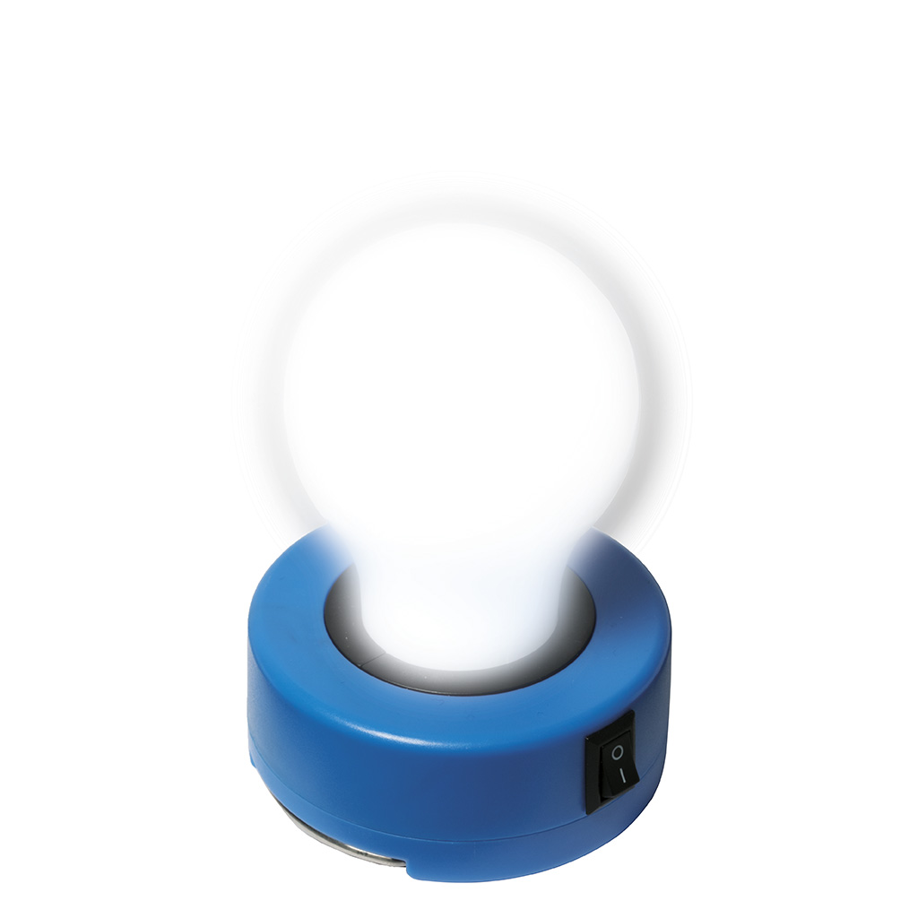 Lampada ad un led in plastica e metallo