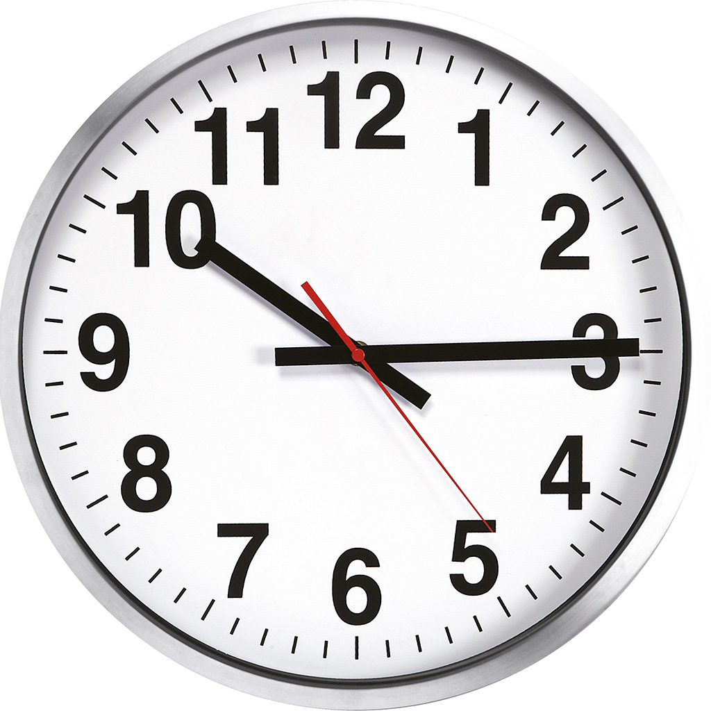 Orologio da parete maxi in alluminio e vetro