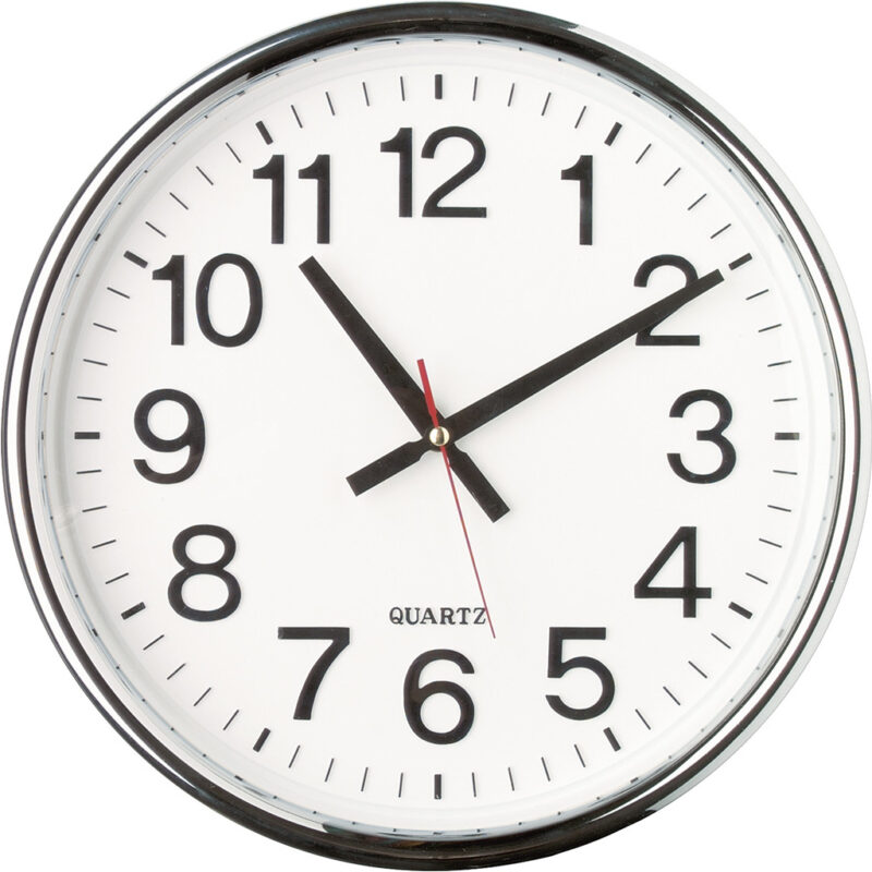 Orologio da parete maxi in plastica e vetro