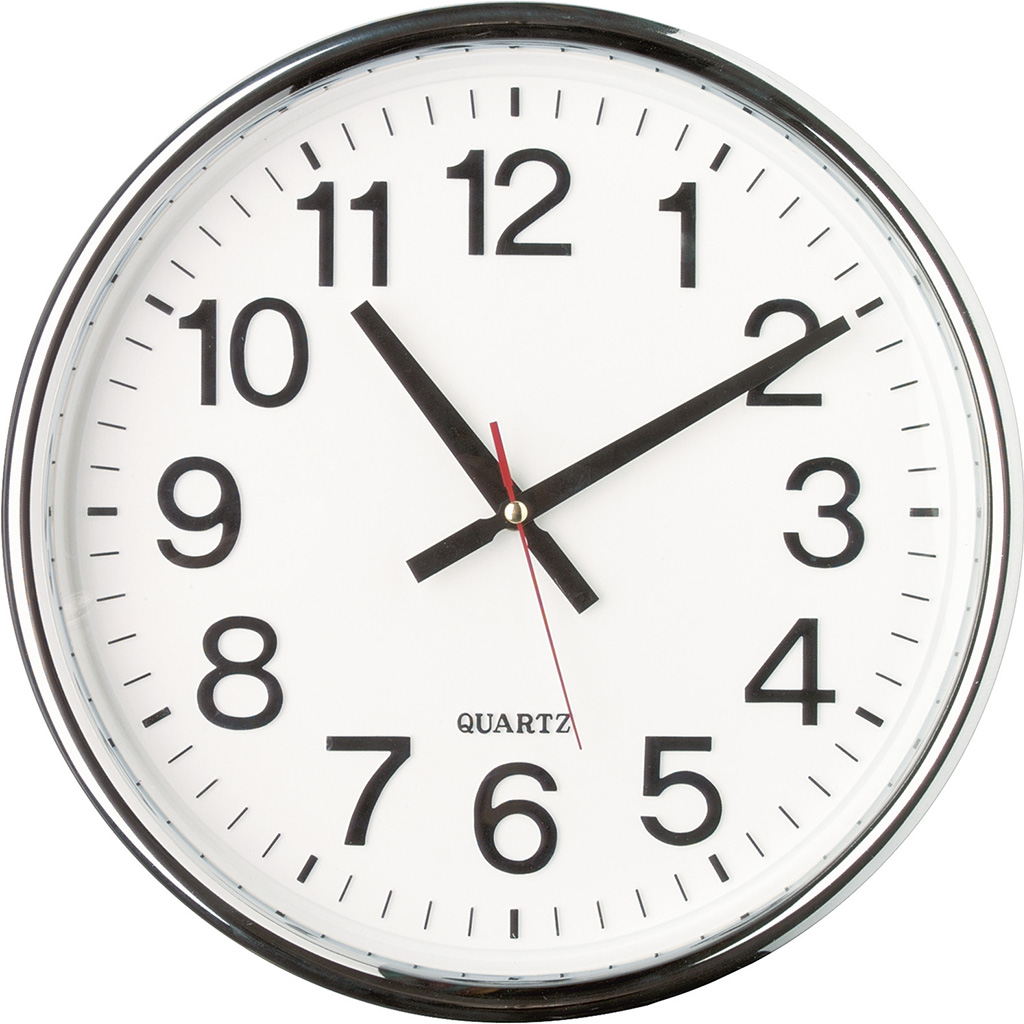Orologio da parete maxi in plastica e vetro