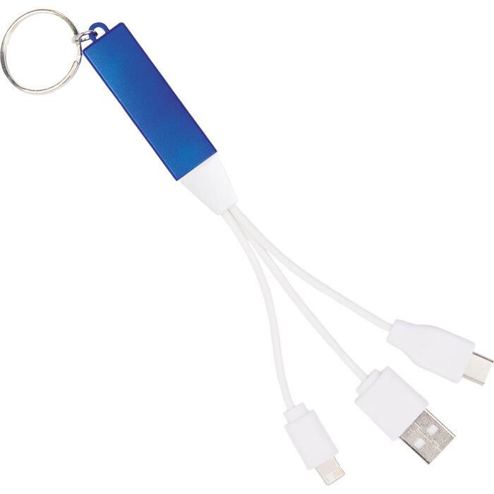 Cavetto 3 in 1 per ricarica in plastica e metallo