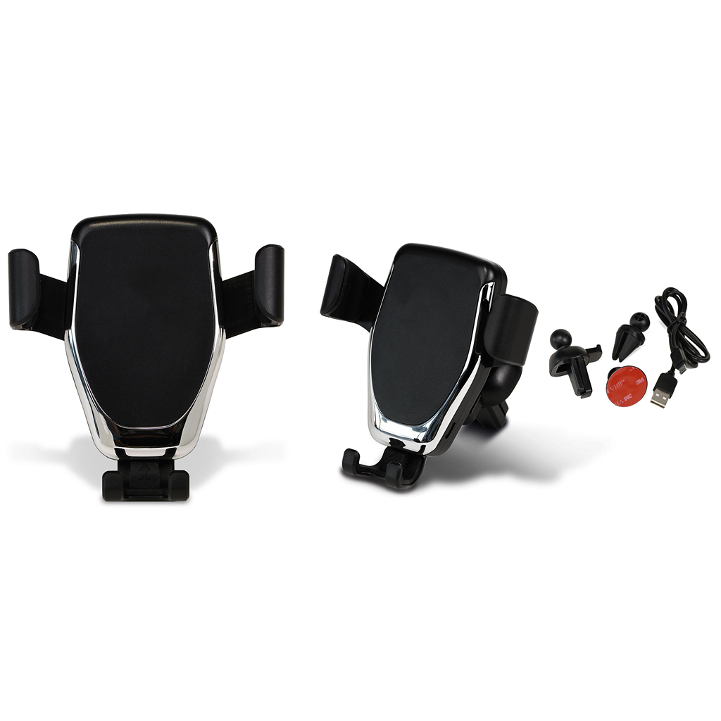Porta cellulare da auto con caricatore wireless in plastica