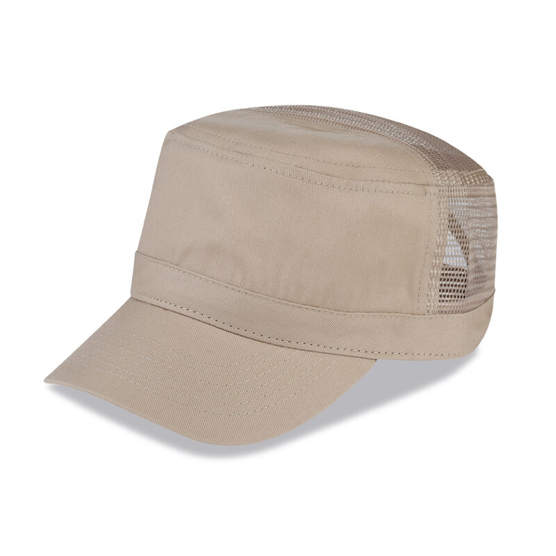 Cappellino militare mesh in cotone e poliestere