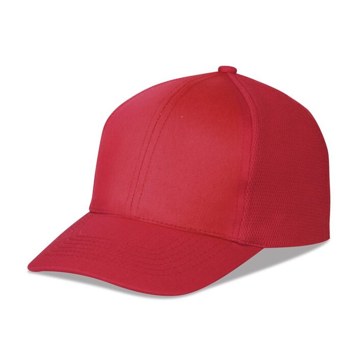 Cappellino 6 pannelli mesh in cotone e poliestere