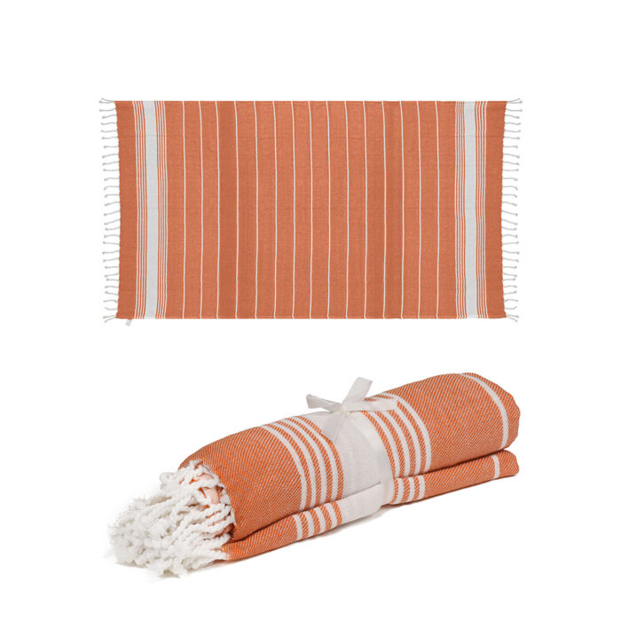 Telo da mare e pareo stile fouta in cotone riciclato 100%