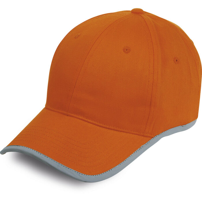 Cappellino 6 pannelli reflex in 100% cotone