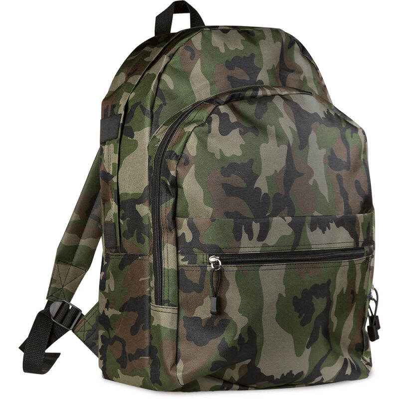 Zaino trekking mimetico in poliestere 600d