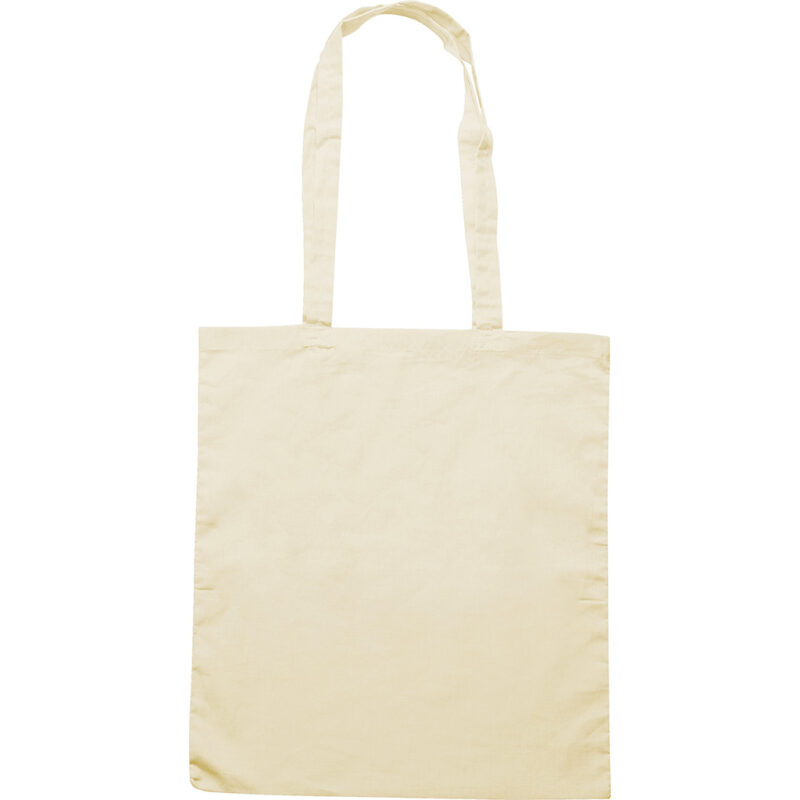 Borsa shopper con soffietto colore natural  in cotone