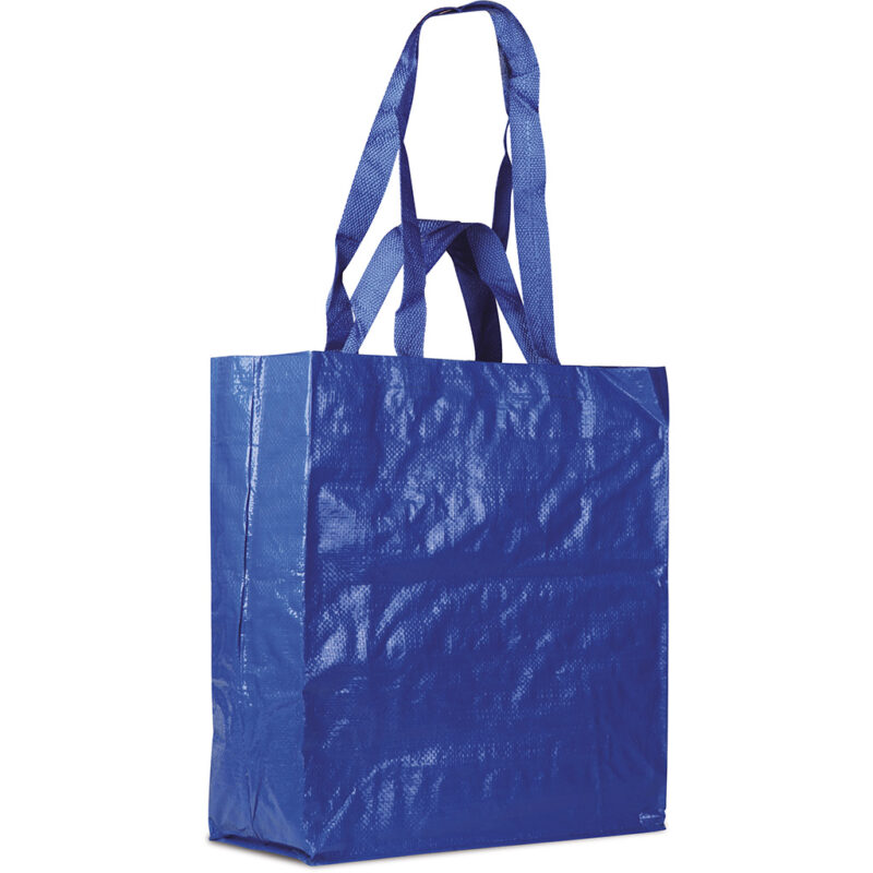 Borsa shopper con soffietto in pp laminato