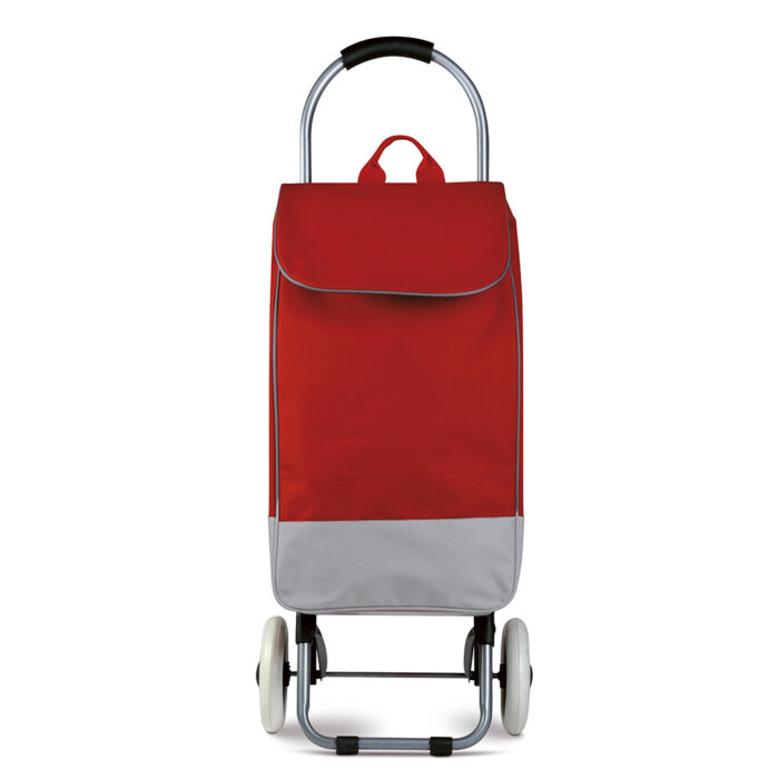 Borsa con ruote in poliestere 600d e metallo