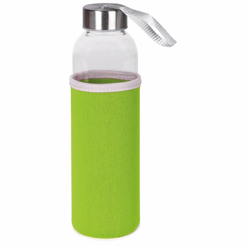 Bottiglia da 500 ml in vetro con custodia in neoprene