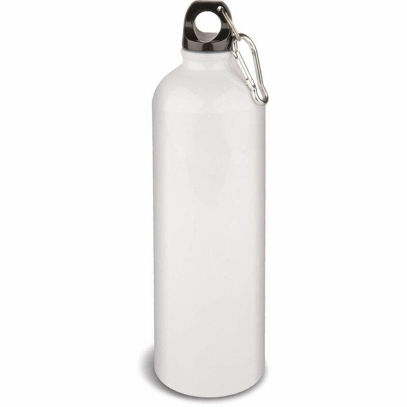 Borraccia bianca da 750 ml in alluminio e plastica per sublimazione