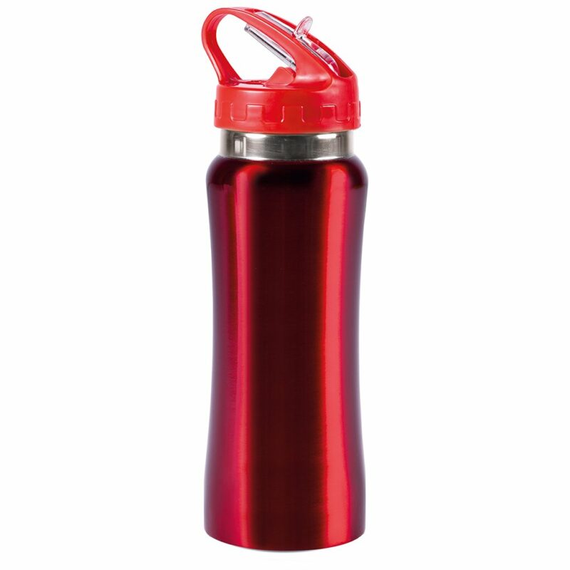 Borraccia sportiva da 600 ml in acciaio e plastica