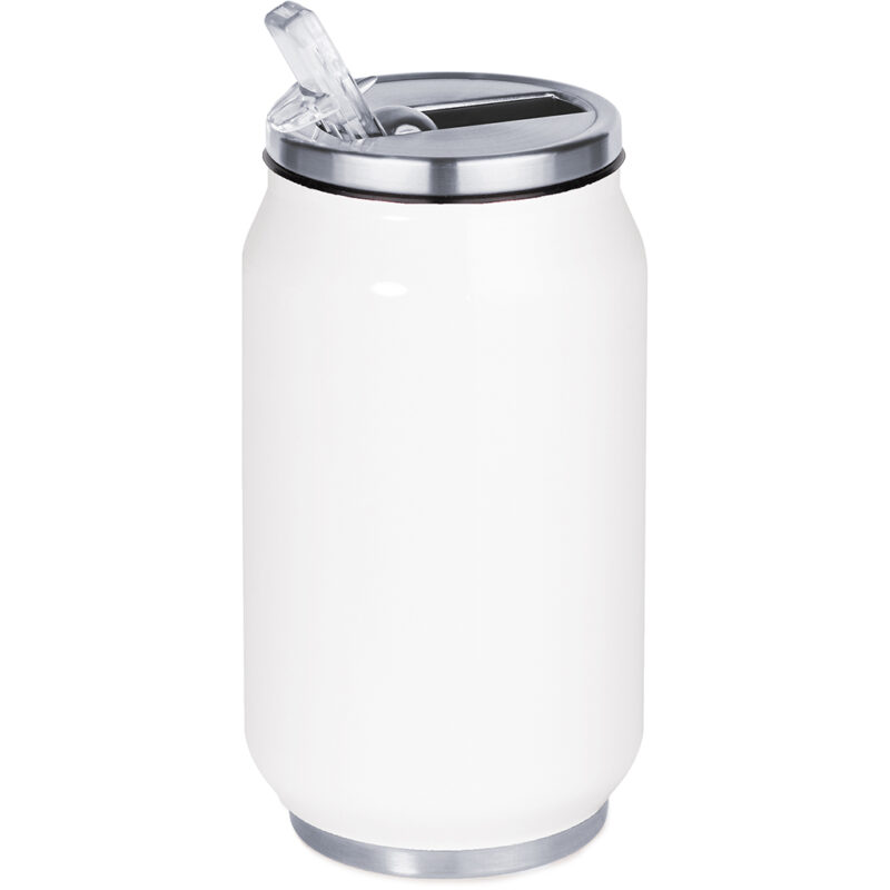 Borraccia termica in acciaio 260 ml a forma di lattina con doppia parete