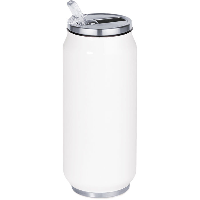 Borraccia termica in acciaio 400 ml a forma di lattina con doppia parete