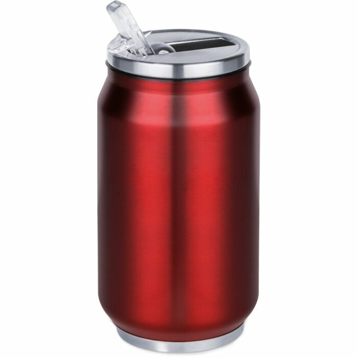 Borraccia termica in acciaio 260 ml a forma di lattina con doppia parete