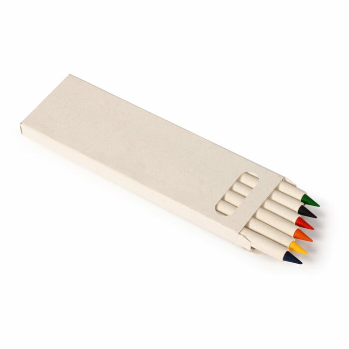 Confezione 6 matite colorate in cartone del latte 6